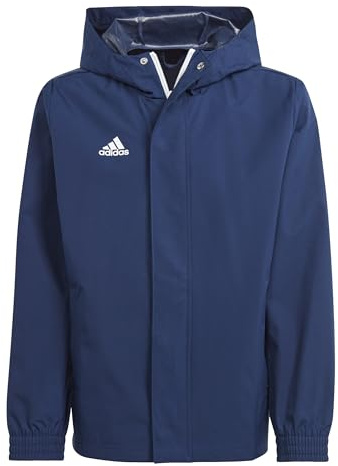 adidas Unisex – Barn Entrada 22 All-Weather Jacket, Team Navy Blue 2, 9-10 Years