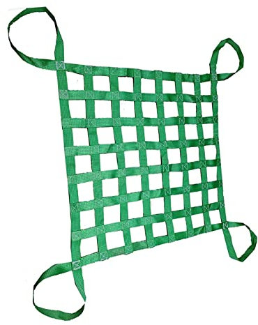 GUODDM Polyester Hebenetz - Hebeseilnetze, Frachthebenetz, elastisches Frachtnetz, Frachthebesack, reißfestes, stark tragendes Netz, Last 0,3-3,5 Tonnen (Size : 4 X 4M/Mesh 20cm/Load 3.5t)