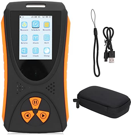 Contatore Geiger di Livello Professionale, Rilevatore di Radiazioni Nucleari Portatile Contatore Geiger X β γ Raggi Tester Allarme Dose di Radiazioni con Batteria Per Ispezioni Domestiche, All'aperto
