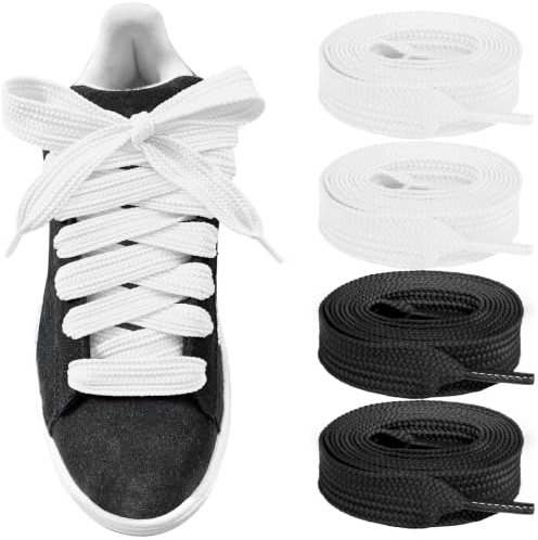 UamGlsob 2 Pares Cordones Gruesos de 15mm para Campus 00s, Cordones Planos Gordos Extra Anchos para Zapatillas Deporte