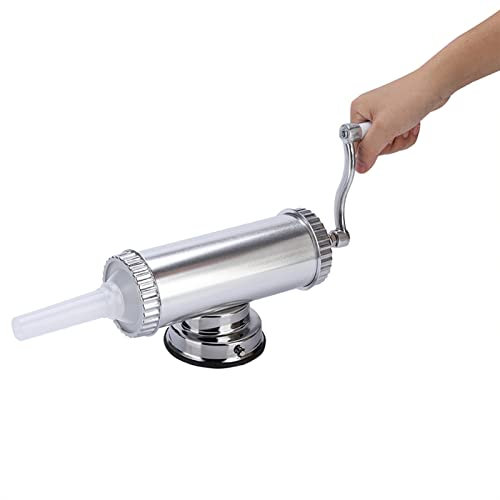 LeGDOr Aluminum Alloy Sausage Stuffer Maker, 2 Lb Capacity with 3 Filling Nozzles for Home Use