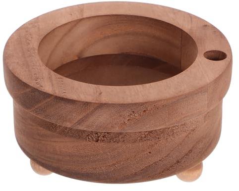 HOODANCOS Portavasos de Madera Estante de exhibición de Tazas de café Almacenamiento de Copas Dispensador de Tazas para Organizador de Escritorio de Madera Marrón