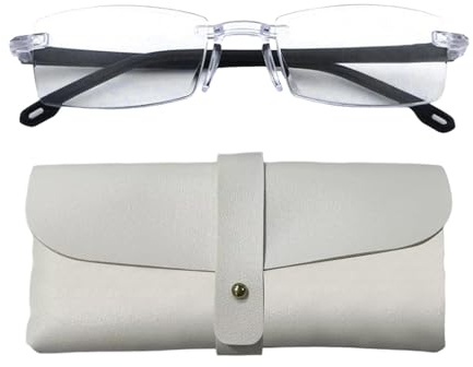 Occhiali intelligenti autofocus con funzione di lettura automatica per una visione ottimale e un filtro luce blu integrato, bianco, 15x5x5cm