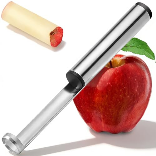 Premium Apple Corer Tool with Sharp Blade, Sturdy Apple Core Remover, Stainless Steel Corer for Apple and Pear, Easy to Use and Clean