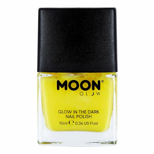 Moon Glow, im Dunkeln leuchtender Nagellack, phosphoreszierender Nagellack (Gelb, 10 ml (1 Stück))