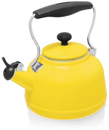 Chantal Tea Kettle, Vintage Series, Enamel on Steel, Whistling (Canary Yellow)