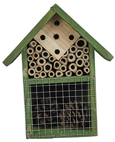 URBNLIVING Insektenhotel aus Holz für Bienen, Fliegen, Schmetterlinge
