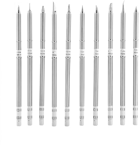 T12 Series Soldering Iron Tips Welding Tool Replacement Tips for FX-951 Rework Station(10PCS)