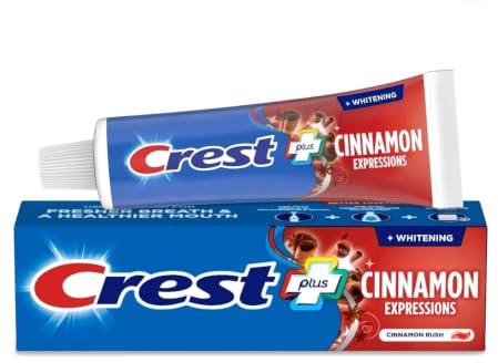 Crest Plus Complete + Whitening Cinnamon Rush Expressions 153.1 g 2 Boxes