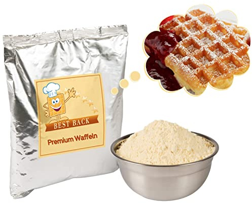 BEST BACK Premium Waffel Backmischung 5 kg, 5er Pack (1kg)