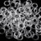100 Piezas Claro Romano Cortina de Anillos, 13 mm O-Anillos de plástico persiana Romana Anillo de la Ventana de Anillos de Cortina para Cortinas Romanas