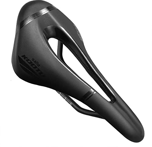 KOOTU Lightweight Carbon Road Bike Saddle, Comfort Bicycle Seat for Men and Women, Waterproof Breathable Shock AbsorbingExercise Bike Seat Accessories Cushion Shock Absorbing for BMX, MTB & Road