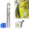 TRMLBE Pompa per Pozzi Profondi Pompa Sommersa Per Pozzo da 370 W con portata fino a 4.000 l/h con cavo da 20 m pompa da giardino in acciaio inox irrigazione da giardino
