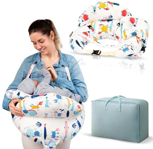 KS LUX Cojin Lactancia Bebe, Almohada Lactancia, cojin Bebe, Almohada de Lactancia, cojín Lactancia, cojin de Lactancia Bebe, Almohada Lactancia Bebe, cojín Lactancia Grande, cojin antireflujo Bebe.