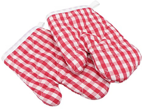 PRETYZOOM 2pcs Kids Heat-resistant Oven Gloves Heat Insulation for 6-12 Years Old, Microwave and Baking Oven Mitts Suitable for Kitchen Use