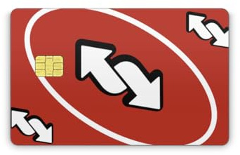 Kreditkort EC-kort klistermärke hudklistermärke 3M folie olika mönster (omvänt, litet chip)