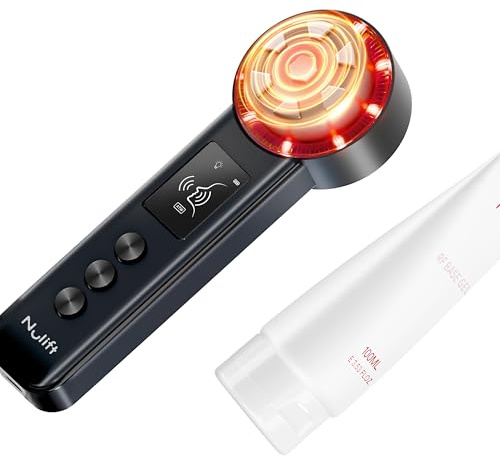 Radio-Frequency Skin Tightening Device | 6 in 1 Home-RF Face Beauty Device | Professional Facial Skin Tightening | Lifting | Wrinkle Reducing | Anti Aging | Depuff | Increase Absorption(with Gel)