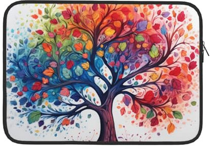 Four Seasons Spring Tree Sac d'ordinateur 13/15 pouces pour ordinateur portable, sac d'affaires portable, sac de rangement de documents 15 pouces