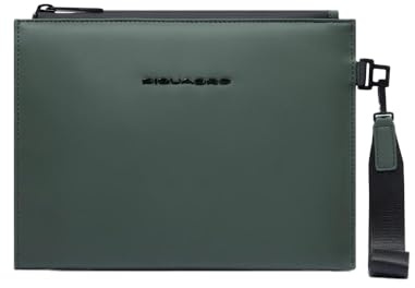 PIQUADRO – Pochette Uomo in Tessuto Idrorepellente – Qualità Piquadro – Colore Verde – Uomo