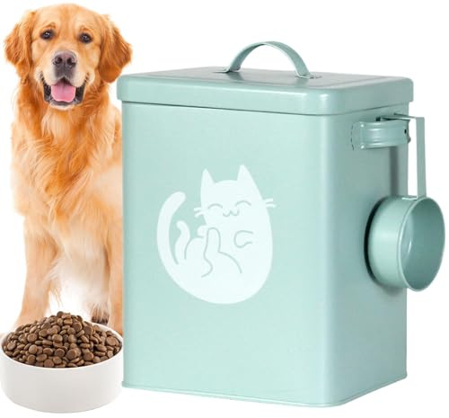Contenedor para Almacenar Comida de Perro Hermético, 6 L, Dispensador de