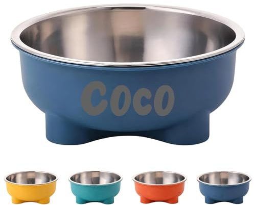 Hundenapf Personalisiert Futternapf Hund mit Gravur Name/Text Fressnapf Kleine Hund Hundenapf Edelstahl rutschfest Wassernapf für Hund Katze