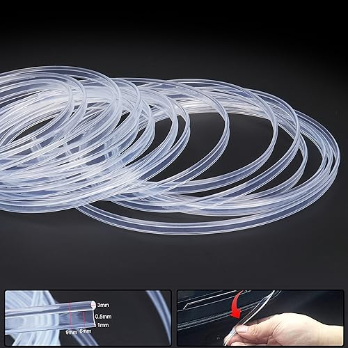 TABEN 10 m / 32.81ft Luz de Fibra óptica Resplandor Lateral del automóvil 12V 1W Iluminación LED Impermeable Tubo de Fibra óptica Ambiente Interior del automóvil Luces de Tira de neón