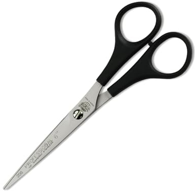 Kiepe 206 Tijera profesional de corte 6 pulgadas – Tijera de precisión en acero inoxidable, ligera tijera de peluquería con mango ergonómico de plástico, Made in Italy para salón y uso en casa