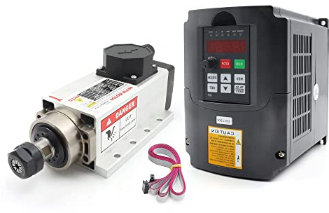 RATTMMOTOR 2.2Kw 220V Luftkühlung Spindelmotor und 2.2KW 220V Variable Frequenzantrieb VFD-Wechselrichter für CNC Graviermaschine/Fräsmaschine