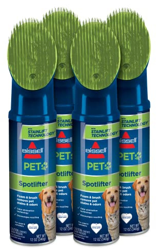 BISSELL Spotlifter Pet Carpet and Upholstery Cleaner with Brush Head - 4 Pack, 93523