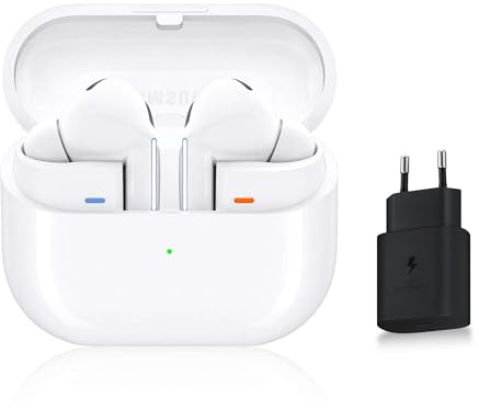 Samsung Galaxy Buds3 Pro, Écouteurs sans Fil, Réduction Active de Bruit, Bluetooth, Blanc, Audio 360, Galaxy AI, Chargeur Secteur Inclus, (Version FR) [Exclusivité Amazon]