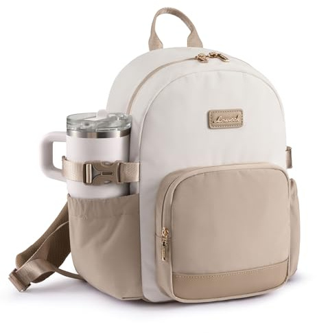 LOVEVOOK Rucksack Damen Klein, 11 Zoll Elegant Cityrucksack Kleiner mit großem Fach für Trinkflaschen, Mini Casual Daypack Backpack Women Modern Wasserdicht für Reisen Schule Arbeit Teenager Kinder