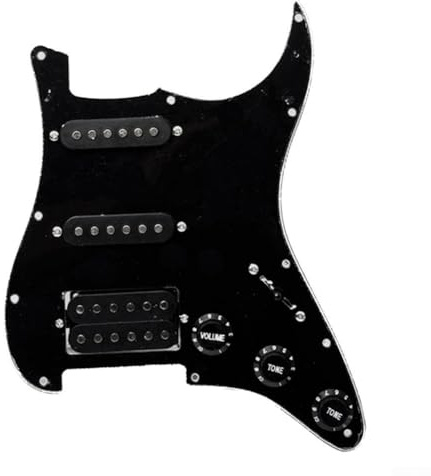 Protector de pastilla eléctrica cargado SSH totalmente montado para mejorar la guitarra, ideal para necesidades de reemplazo rápido (A)