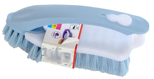 Yosoo Health Gear 2 i 1 Rengöringsborste, Handhållen Avtagbar Skurborste i Plast med Avtagbar Design, Mjuka Borst, Bekvämt Grepp för Skor Kläder Möbelrengöring (Blå)
