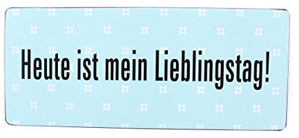 AS4HOME Vintage Blechschild - Heute IST Mein LIEBLINGSTAG - Lustiges Vintage Wandschschild Metall für den Innenbereich