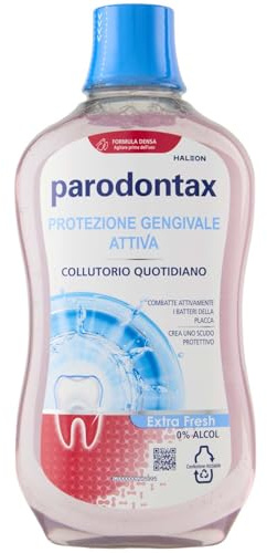 Parodontax Collutorio Liquido Protezione Gengivale Attiva, per Gengive Sane e Denti Forti, Uso Quotidiano, 500ml, Senza alcol