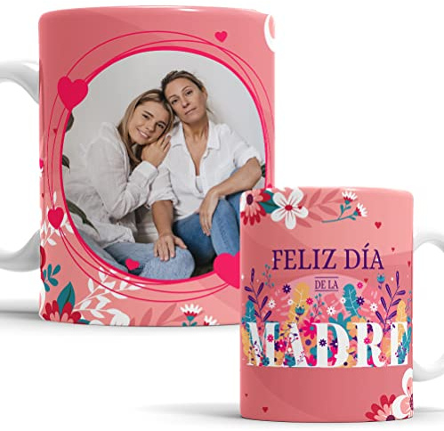 OyC Original y Creativo Taza para Mamá Personalizada con Foto - Taza con foto para el dia de la madre - Regalo del día de las madres - Taza Día de la Madre (MODELO B)