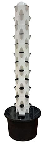 Système de culture de tour hydroponique Système hydroponique d'intérieur Nft Tour de pétales de jardin vertical 48 plantes Équipement pour fleurs laitue herbe fraise Facile à installer et à utiliser