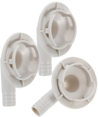 NUOBESTY Lot de 3 Raccords Coudés pour Tuyau de Drainage 40mm en Abs, Adaptateurs Étanches pour Évacuation Condensats Climatiseur Extérieur, Accessoire Compatible pour Installation Rapide