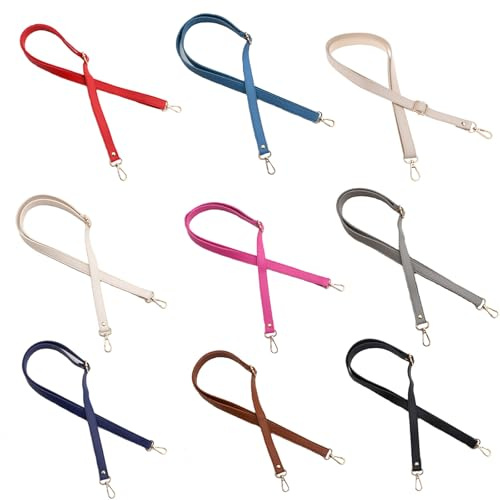 WWHJR Correa de hombro de piel sintética de 138 cm de largo con asa ajustable, correa de repuesto para bolso cruzado, accesorios de bolsa cruzada