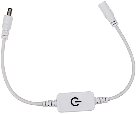 SOPOTUTU Controlador Táctil para LED Interruptor Regulador de Luz Blanco Dc de Intensidad sin de Energía para Tiras LED Uso Fiestas y Decoración