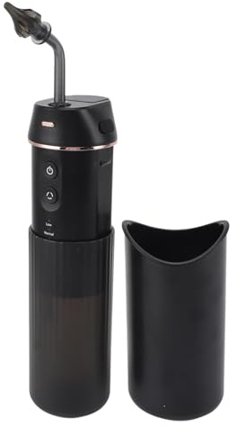 Pyhodi Élimination de la Cire électrique, Nettoyage de Cire D'oreille D'eau Rétractable, Kit de Nettoyage Efficace avec 3 Modes, Système de Rinçage D'irrigation D'oreille Imperméable,