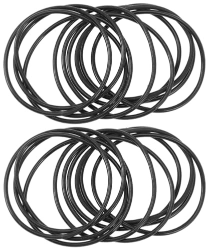 Supvox 50 Stück Dehnbare Silikon Gel Armbänder Hautfreundliche Stretcharmbänder Unisex Einfache Schwarze Armbänder für Festival Party Selbstgemacht Bastelbedarf