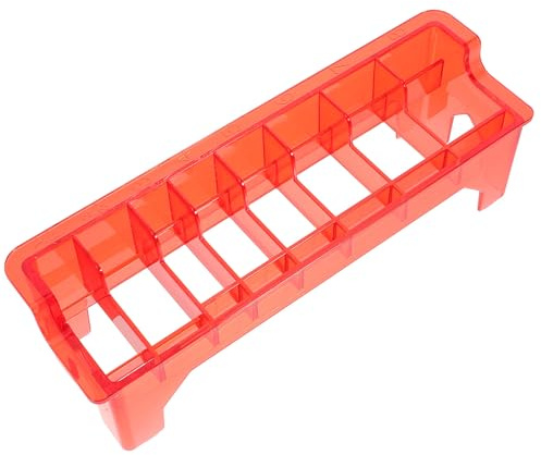 Amosfun Caja de Almacenamiento y Soporte de Peine Limitador de Plástico Resistente de Peine Guía para Organizador de Barbería para Uso en Hoteles y Hogares Personales