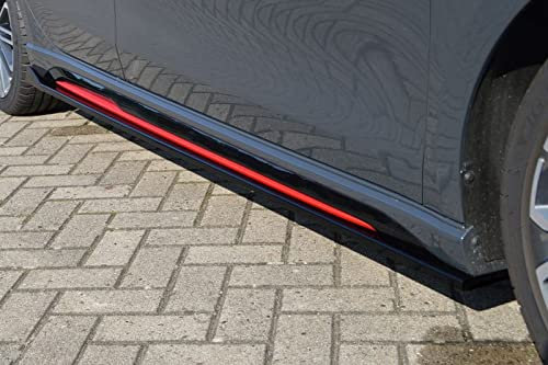 ProTuning Seitenschweller Addons für Kia Ceed GT 2018–2021, Mattschwarz, ABS-Kunststoff, 2 Stück, Einbaufertig