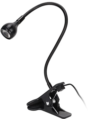 Lampada per Polimerizzazione con Colla UV USB 3W 5V 395nm Luce Nera a LED UV con Collo D'oca, Morsetto e Interruttore, Luce Nera Ultravioletta per Unghie in Gel UV, Riparazione di Telefoni, Alimentata