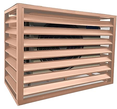 Olivy Gitterzaunabdeckung Für Fensterklimaanlagen, Aluminium-Sichtschutzabdeckung Im Freien, Staub- Und Wasserdicht, Mülltonnengehäuse, Blumenständer (Color : Champagne, Size : 100x70x50cm)