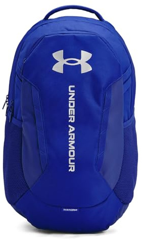 Under Armour Unisex-Adult Hustle 6.0 Backpack, (401) Royal/Royal/Metallic Silver, One Size Fits Most