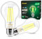 DiCUNO Bombilla LED Ultra Eficiente E27, Blanco neutro 4000K, 2.2W equivalente 40W, Ahorro de energía Edison LED bombilla de filamento, clase de energía A, 465lm, Vidrio, 2 Piezas