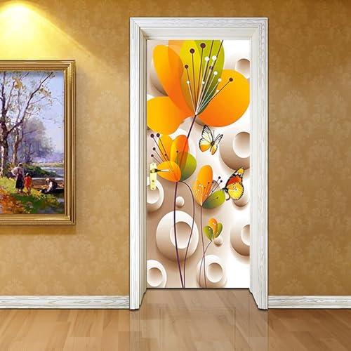 Türtapete Selbstklebend Tierischer Schmetterling 77 X 200 Cm Tür Türtapete Selbstklebend Türposter,Fototapete Selbstklebend 3D Pvc Türaufkleber Diy Türbild,Türfolie Poster Tapete - Kunstfot -0P7E6I7W