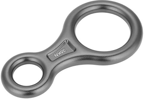 Masyrt Rampe d'escalade 8 descentes, équipement d'escalade 35 KN, 8 descendeurs, alliage d'aluminium, alpinisme, escalade, image 8, anneau de rappel, pour la sécurité et l'escalade (gris)